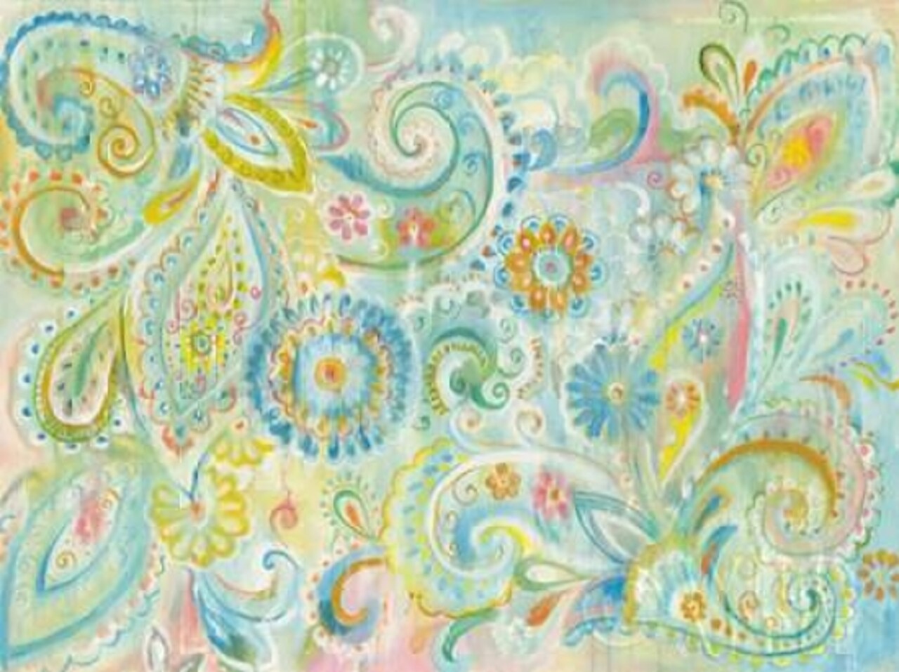 Spring Dream Paisley Poster Print by Danhui Nai - Item # VARPDX24864